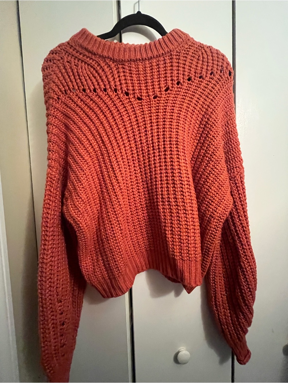 Elodie orange knit sweater in a M #knitwear #cozy artsy #cabincore Scandinavian